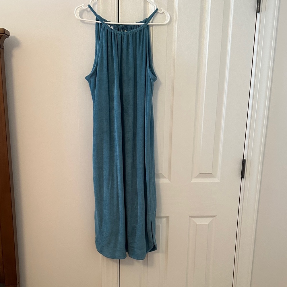 Elegant Blue Midi Dress
